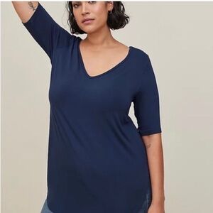 Women's Torrid Black V-Neck Top. Plus size 2.
